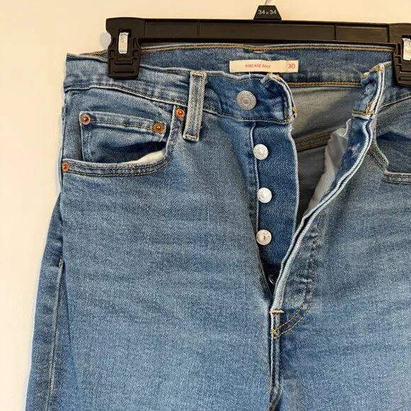 LEVI'S High Rise Ribcage Bootcut Jean Women's Size 30 - Picture 5 of 9